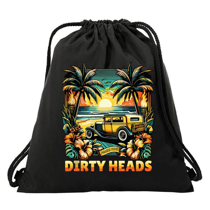 Dirty Heads Retro Beach Drawstring Bag