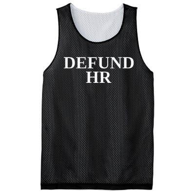 Defund Human Resources Mesh Reversible Basketball Jersey Tank