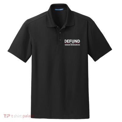 Defund Human Resources Dry Zone Grid Polo
