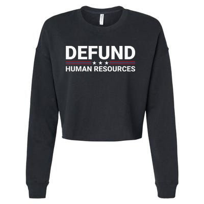 Defund Human Resources Cropped Pullover Crew