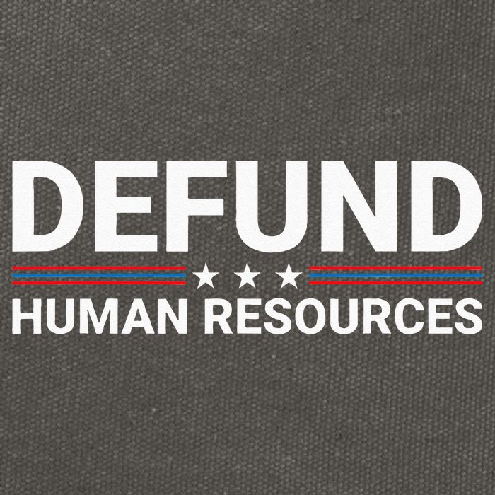 Defund Human Resources Cotton Canvas Backpack