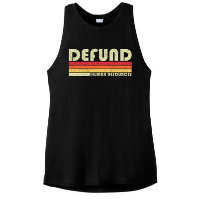 Defund Human Resources Ladies PosiCharge Tri-Blend Wicking Tank