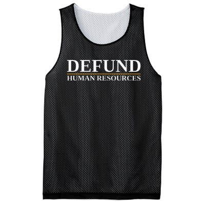 Defund Human Resources Mesh Reversible Basketball Jersey Tank