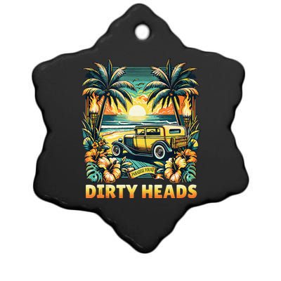 Dirty Heads Retro Beach Ceramic Star Ornament