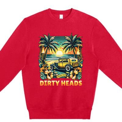 Dirty Heads Retro Beach Premium Crewneck Sweatshirt