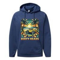 Dirty Heads Retro Beach Performance Fleece Hoodie