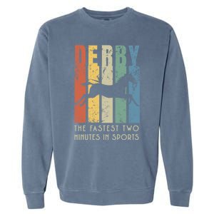 Derby Horse Racing In Kentucky Gift Horse Race Party Great Gift Garment-Dyed Sweatshirt