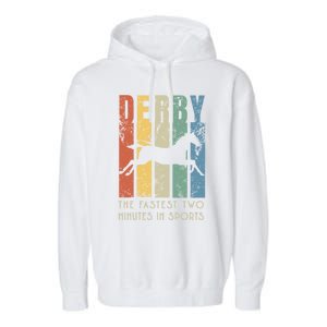 Derby Horse Racing In Kentucky Gift Horse Race Party Great Gift Garment-Dyed Fleece Hoodie