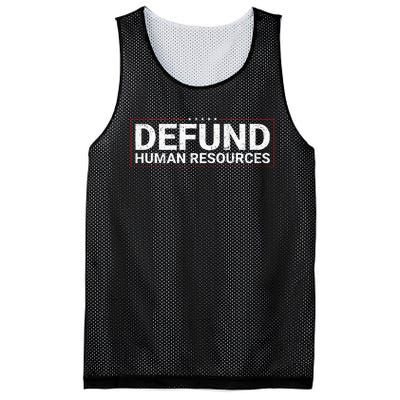 Defund Human Resources Mesh Reversible Basketball Jersey Tank