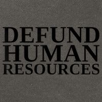 Defund Human Resources Funny Cotton Canvas Backpack