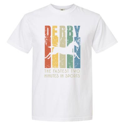 Derby Horse Racing In Kentucky Funny Gift Horse Race Party Gift Garment-Dyed Heavyweight T-Shirt