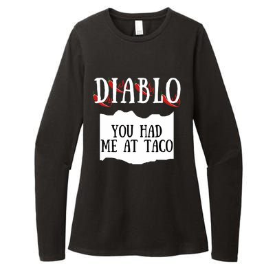 Diablo Hot Sauce Packet Group Costume Womens CVC Long Sleeve Shirt