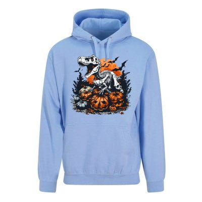 Dinosaur Halloween Skeleton Trex Meaningful Gift Unisex Surf Hoodie