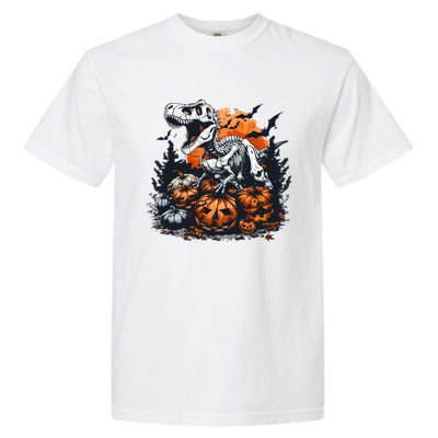 Dinosaur Halloween Skeleton Trex Meaningful Gift Garment-Dyed Heavyweight T-Shirt