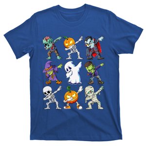 Dabbing Halloween Skeleton Zombie Scary Pumpkin Mummy T-Shirt