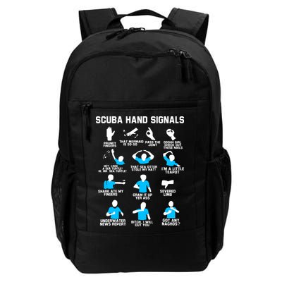 Diver Hand Sign Funny Scuba Hand Signals Backpack
