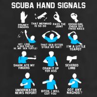 Diver Hand Sign Funny Scuba Hand Signals Adult Drive Performance Visor