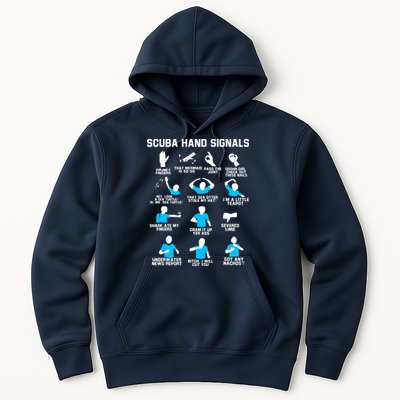 Diver Hand Sign Funny Scuba Hand Signals Hoodie