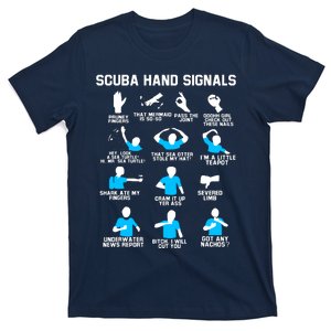 Diver Hand Sign Funny Scuba Hand Signals T-Shirt