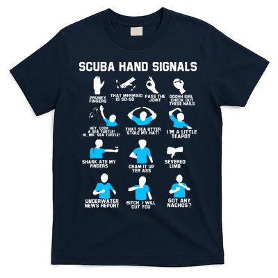 Diver Hand Sign Funny Scuba Hand Signals T-Shirt