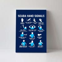 Diver Hand Sign Funny Scuba Hand Signals Canvas