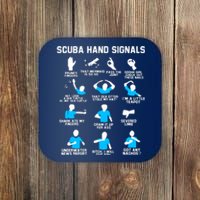 Diver Hand Sign Funny Scuba Hand Signals Coaster