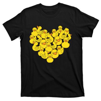 Duck Heart Symbol Love Duck Lover T-Shirt