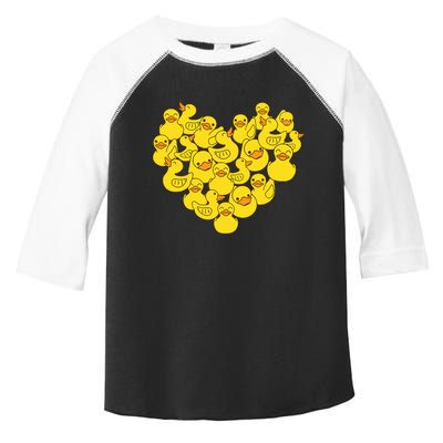 Duck Heart Symbol Love Duck Lover Toddler Fine Jersey T-Shirt