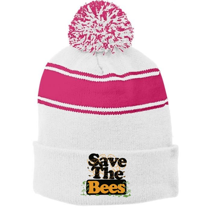 Daniel Howell – Save The Bees Stripe Pom Pom Beanie