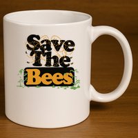 Daniel Howell – Save The Bees 11oz C Handle Ceramic Mug