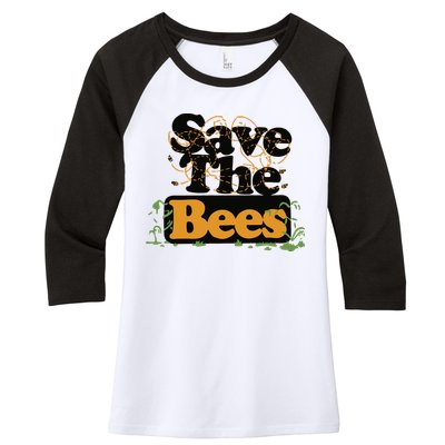 Daniel Howell – Save The Bees Women's Tri-Blend 3/4-Sleeve Raglan Shirt