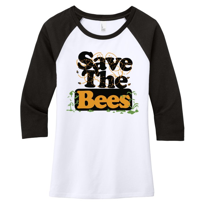Daniel Howell – Save The Bees Women's Tri-Blend 3/4-Sleeve Raglan Shirt