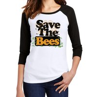 Daniel Howell – Save The Bees Women's Tri-Blend 3/4-Sleeve Raglan Shirt