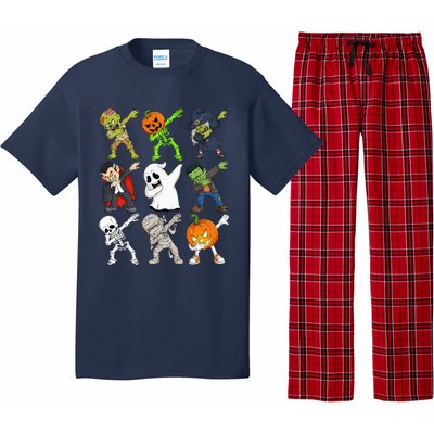 Dabbing Halloween Skeleton Zombie Scary Pumpkin Vampire Pajama Set