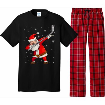 Dabbing Hockey Santa Claus Gift Pajama Set