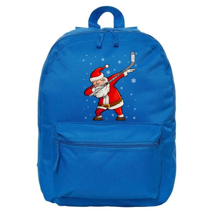 Dabbing Hockey Santa Claus Gift 16 in Basic Backpack