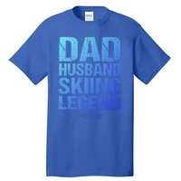 Dad Husband Skiing Legend Skier Gift Slopes Winter Snow Great Gift Tall T-Shirt