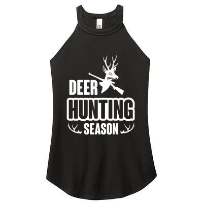 Deer Hunting Season Graphic Women's Perfect Tri Rocker Tank