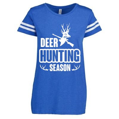 Deer Hunting Season Graphic Enza Ladies Jersey Football T-Shirt