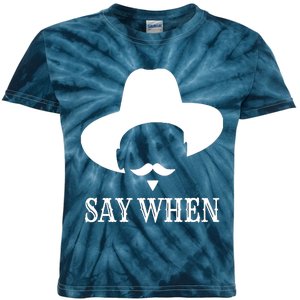 Doc Holiday Say When Gift Idea For Her For Him Kids Tie-Dye T-Shirt