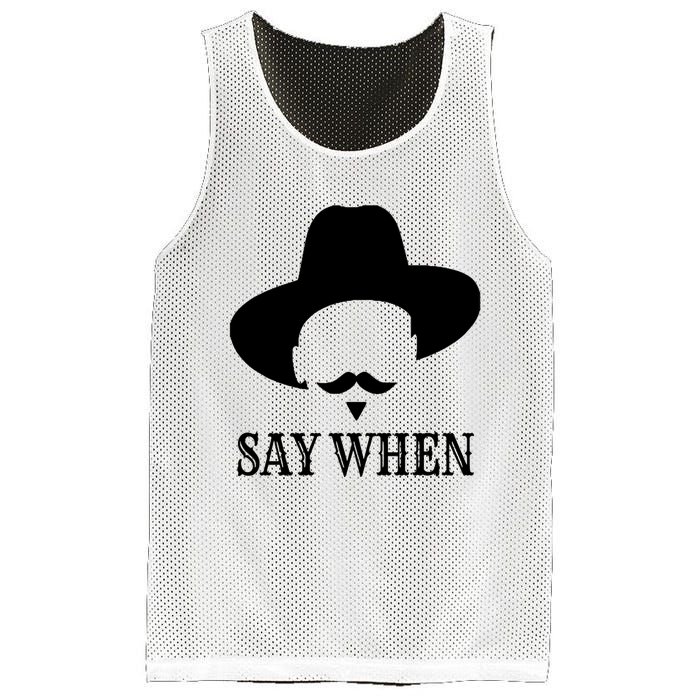 Doc Holiday Say When Gift Idea For Her For Him Mesh Reversible Basketball Jersey Tank