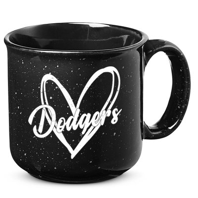Dodgers Heart Sport Lover Fan 15oz Campfire Ceramic Mug