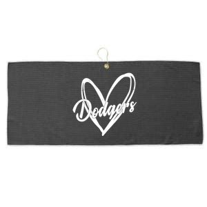 Dodgers Heart Sport Lover Fan Large Microfiber Waffle Golf Towel