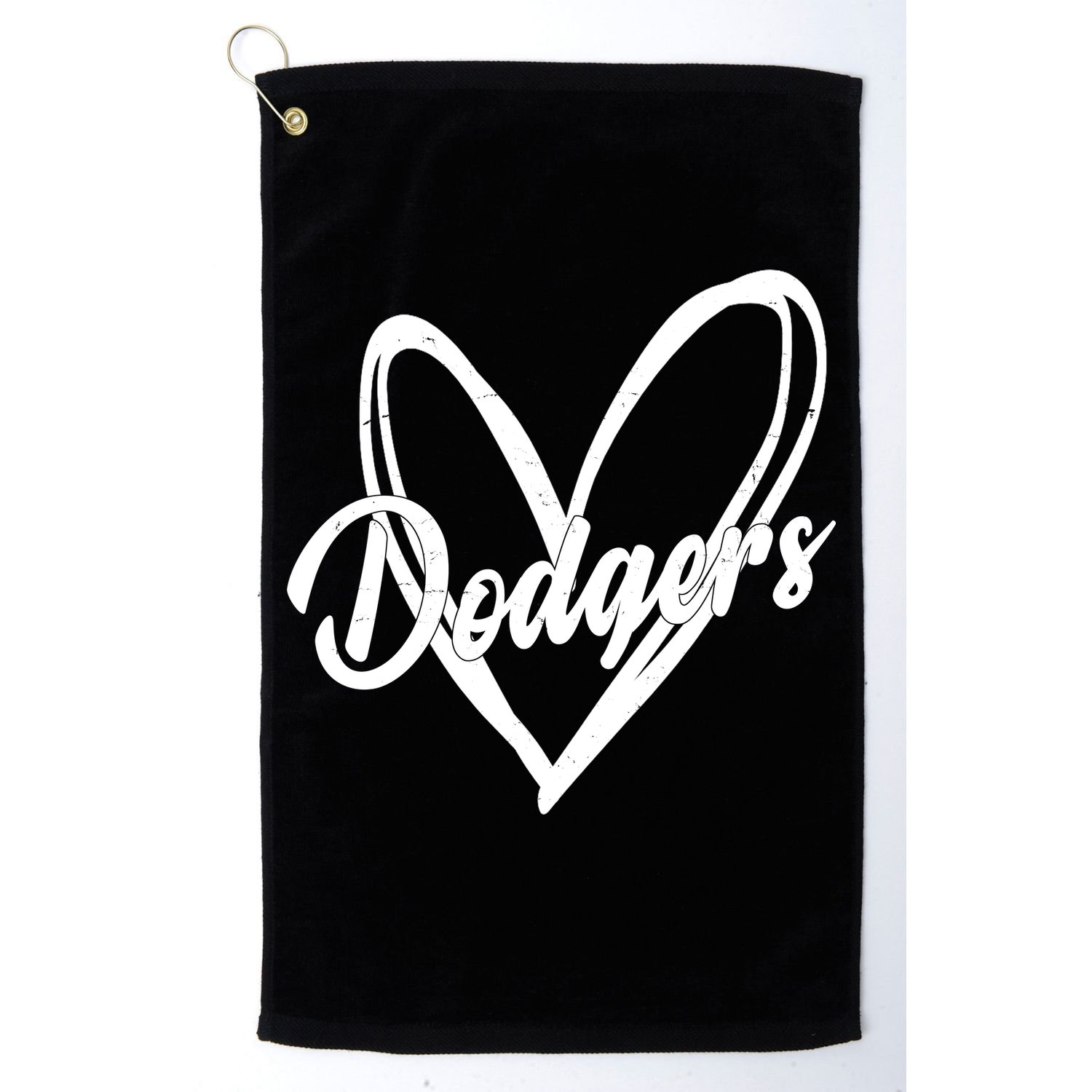 Dodgers Heart Sport Lover Fan Golf Towel