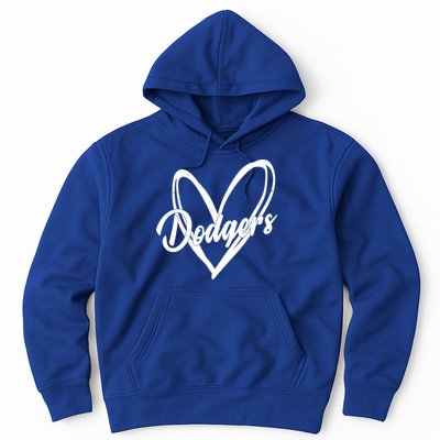 Dodgers Heart Sport Lover Fan Hoodie