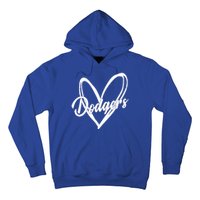 Dodgers Heart Sport Lover Fan Hoodie