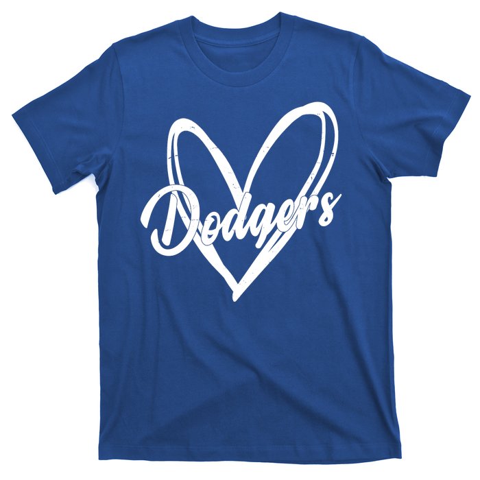 Dodgers Heart Sport Lover Fan T-Shirt