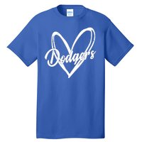 Dodgers Heart Sport Lover Fan Tall T-Shirt