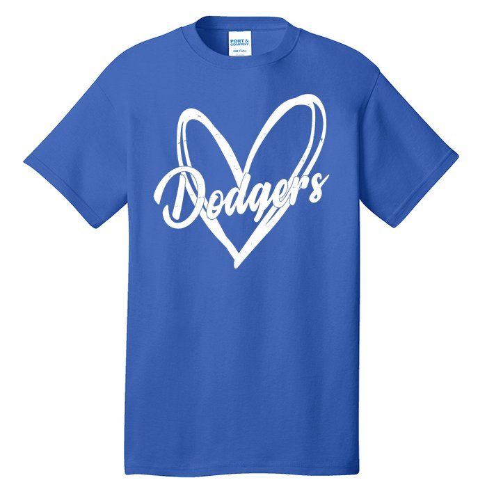 Dodgers Heart Sport Lover Fan Tall T-Shirt