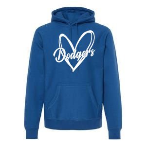 Dodgers Heart Sport Lover Fan Premium Hoodie